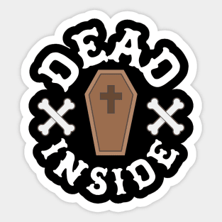 Dead Inside Funny Sticker